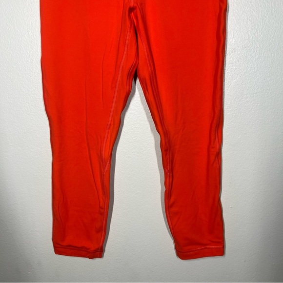 Lululemon Womens Align High-Rise Lined Crop 23" Leggings Solar Orange Size 8 - Picture 3 of 7
